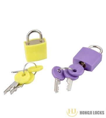 High quality colorful BRASS and PPpadlock ,for gym bags, lockers, briefcases